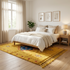 Moroccan Kilim Rug – Yellow Flatweave Diamond Wool Area Rug