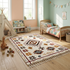 Handmade Azilal Rug - High Pile Natural Wool - Boho Moroccan Living Room Decor - Tribal Geometric Pattern