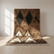 Moroccan Berber Rug – Brown Tribal Wool Area Rug
