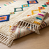 Azilal Rug – Multicolor High-Pile Striped Wool Area Rug