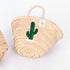 Chic Cactus Embroidered Straw Basket Bag – Summer Vacation Vibes!