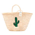 Chic Cactus Embroidered Straw Basket Bag – Summer Vacation Vibes!