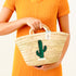 Chic Cactus Embroidered Straw Basket Bag – Summer Vacation Vibes!