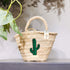 Chic Cactus Embroidered Straw Basket Bag – Summer Vacation Vibes!
