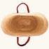 Large Straw Basket with Small Leather Handle - Handcrafted Moroccan Storage Solution