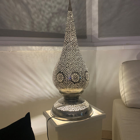 Exquisite Moroccan Lampshade, Handcrafted Moroccan Brass Table Lamp (TL 1003)