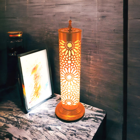 Exquisite Handcrafted Brass Lamp: Illuminate Your Space with Moroccan Charm (TL 1005)
