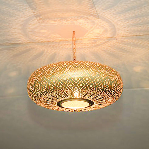 Elegant Moroccan Chandelier: Brass, Copper, & Bronze Ceiling Lamp (PL 1047)