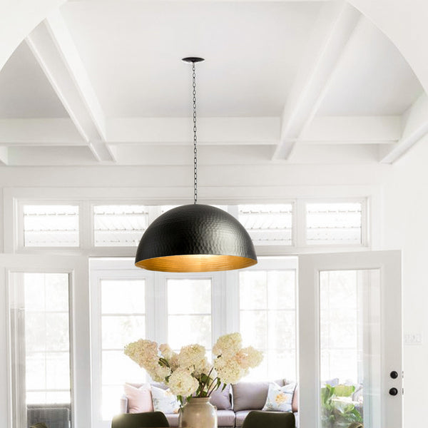 Moroccan Pendant Light – Brass Filigree Statement Light
