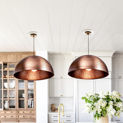 Moroccan Brass Black Pendant Light - Art Deco Hanging Ceiling Lamp (PL 1045)