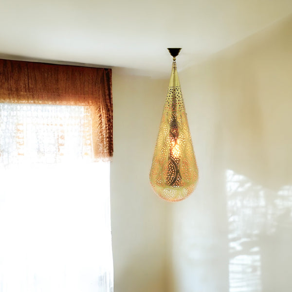 Handmade Moroccan Chandelier – Brass Dome Openwork