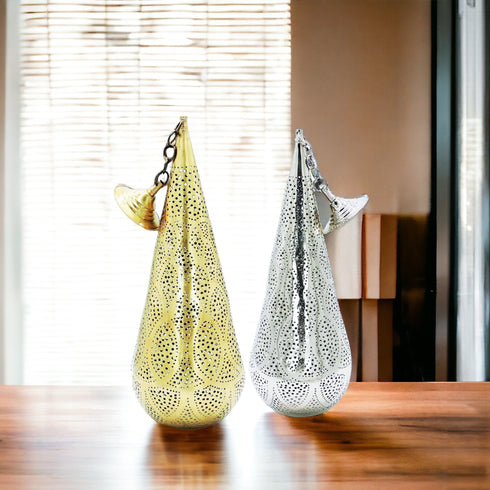 Moroccan Brass Table Lamp - Boho Pendant Light Shade & Chandelier (PL 1043)