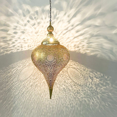 Boho Moroccan Ceiling Lamp - Handcrafted Hanging Light (PL 1042)