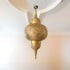 Elegant Moroccan Pendant Light, Handcrafted Brass Chandelier & Lampshade (PL 1018)