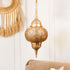 Moroccan Brass Chandelier - Elegant Moroccan Pendant Light & Lantern Lampshade (PL 1035)