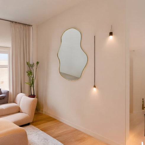 Asymmetrical Shape Mirror - Unique Decor for Hallways, Bedrooms & More (MR 1014)