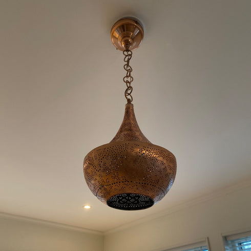 Exquisite Moroccan Brass Chandelier: Illuminate Your Space with Elegance (PL 1053)