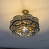 Exquisite Moroccan Brass Pendant Lamp - Golden Brass Ceiling Light (PL 1032)