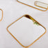 Elegant Brass Square Mirror - Minimalist & Modern Circular Wall Mirror (MR 1001)