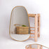 Gilded Asymmetry: Gold-Framed Mirror for Irregular Room Decor (MR 1008)