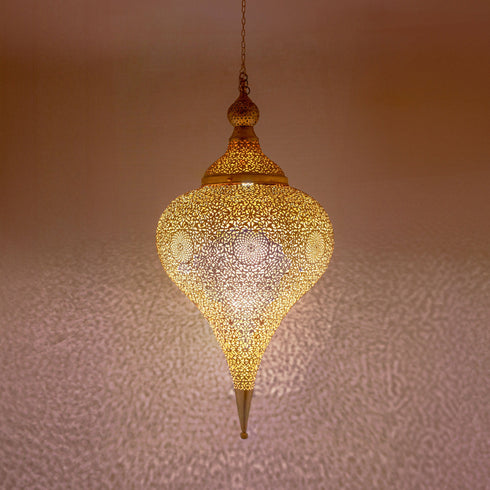 Boho Moroccan Ceiling Lamp - Handcrafted Hanging Light (PL 1042)