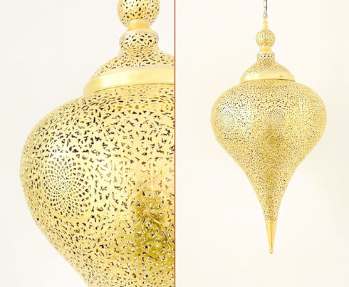 Boho Moroccan Ceiling Lamp - Handcrafted Hanging Light (PL 1042)
