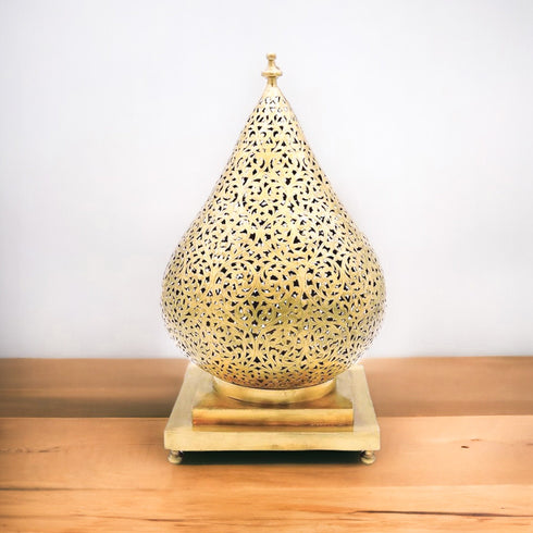 Handcrafted Moroccan Brass Lamp - Floor, Pendant & Bedside Lighting (1017)