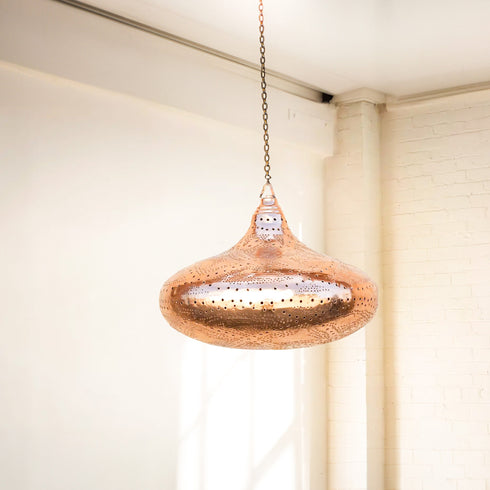 Handmade Moroccan Brass Pendant Light - Elegant Ceiling Lighting (PL 1040)