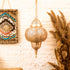 Moroccan Brass Chandelier - Elegant Moroccan Pendant Light & Lantern Lampshade (PL 1035)