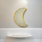 Moroccan Brass Moon Mirror - Unique Wall Décor & Housewarming Gift (1006)