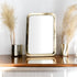 Gold Framed Rectangle Mirror - Elegant Wall Décor for Living Spaces (MR 1009)