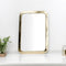 Gold Framed Rectangle Mirror - Elegant Wall Décor for Living Spaces (MR 1009)