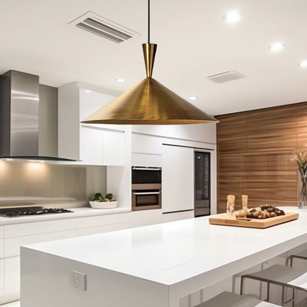 Moroccan Pendant Light – Brass Dome Kitchen