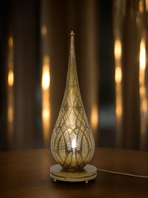 Handcrafted Moroccan Brass Standing Lamp | Modern Floor Lamp (TL 1008)