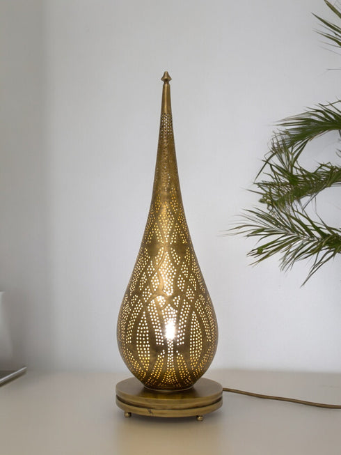 Handcrafted Moroccan Brass Standing Lamp | Modern Floor Lamp (TL 1008)