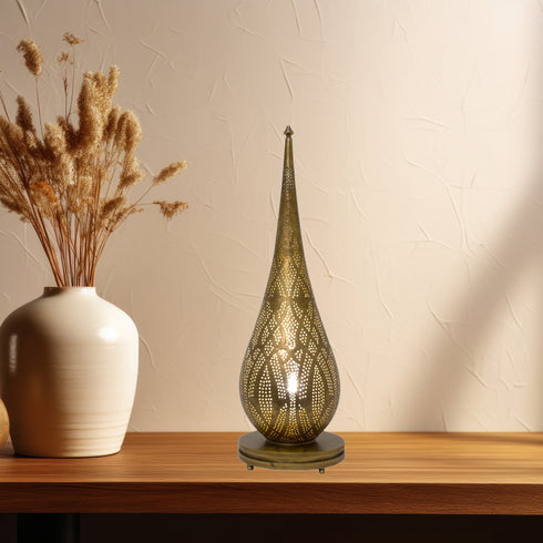 Handcrafted Moroccan Brass Standing Lamp | Modern Floor Lamp (TL 1008)