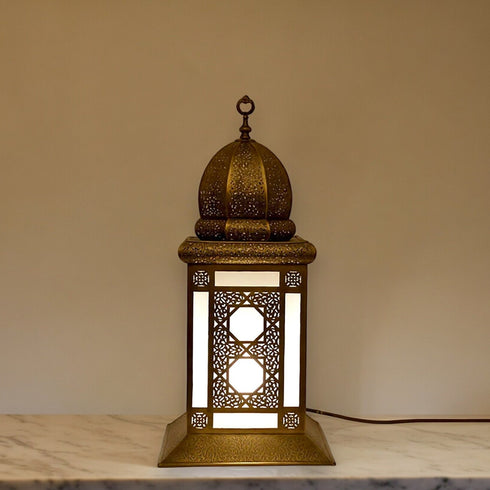 Handmade Moroccan Brass Floor Lamp - Custom Standing & Table Light (TL 1011)