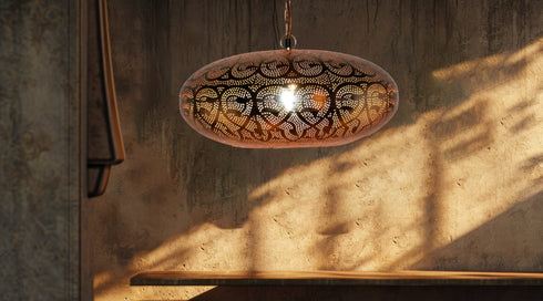 Exquisite Moroccan Pendant Light | Brass & Bronze Ceiling Chandelier (PL 1020)