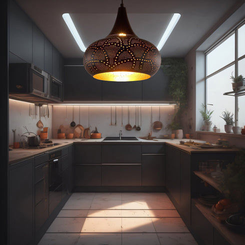 Chandeliers For Dining Room - Elegant Brass Chandelier (PL 1019)