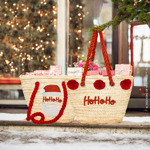 Santa's Straw Bag: Perfect Personalized Gift !