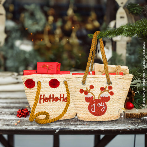 Santa's Straw Bag: Perfect Personalized Gift !