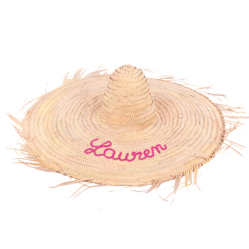Straw Large Beach Hat - Moroccan Handmade Summer Hat