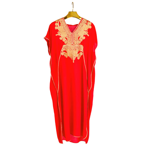 Bohemian Moroccan Kaftan Dress - Stunning Maxi Dress For Party And Wedding