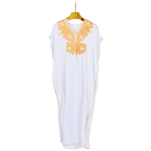 Bohemian Moroccan Kaftan Dress - Stunning Maxi Dress For Party And Wedding