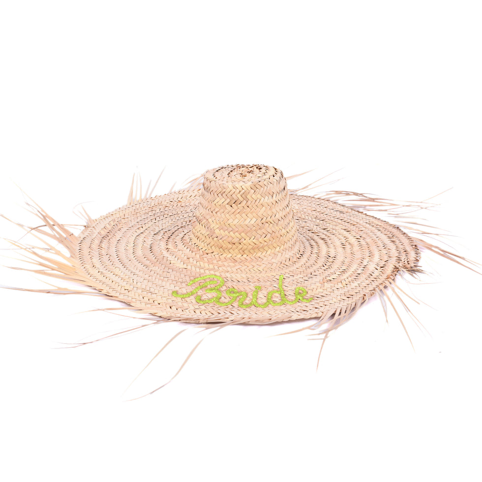 Personalized Straw Beach Hat – Floppy Sun Hat