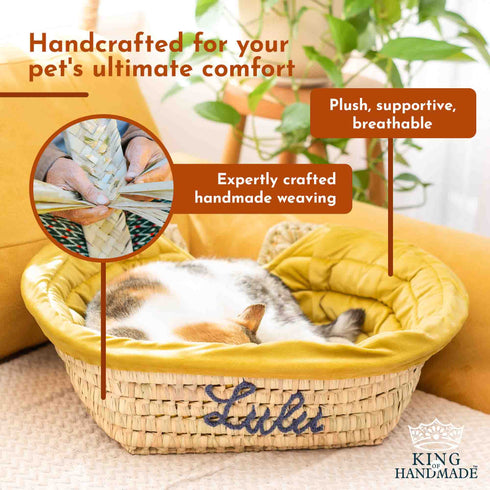 Large Dog Bed | Cute Cat Bed Personalized By Name