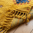 Moroccan Kilim Rug – Yellow Flatweave Diamond Wool Area Rug