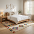 Authentic Handmade Moroccan Kilim Rug – Flatweave Wool Rug with Colorful Geometric Tribal Patterns