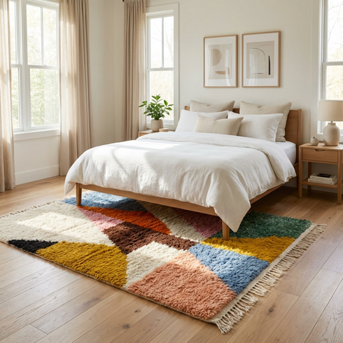 Handmade Azilal Wool Rug - Custom Moroccan Area Rugs