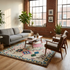 Authentic Handmade Azilal Rug – Natural Wool Moroccan Rug with Vibrant Tribal Geometric Design